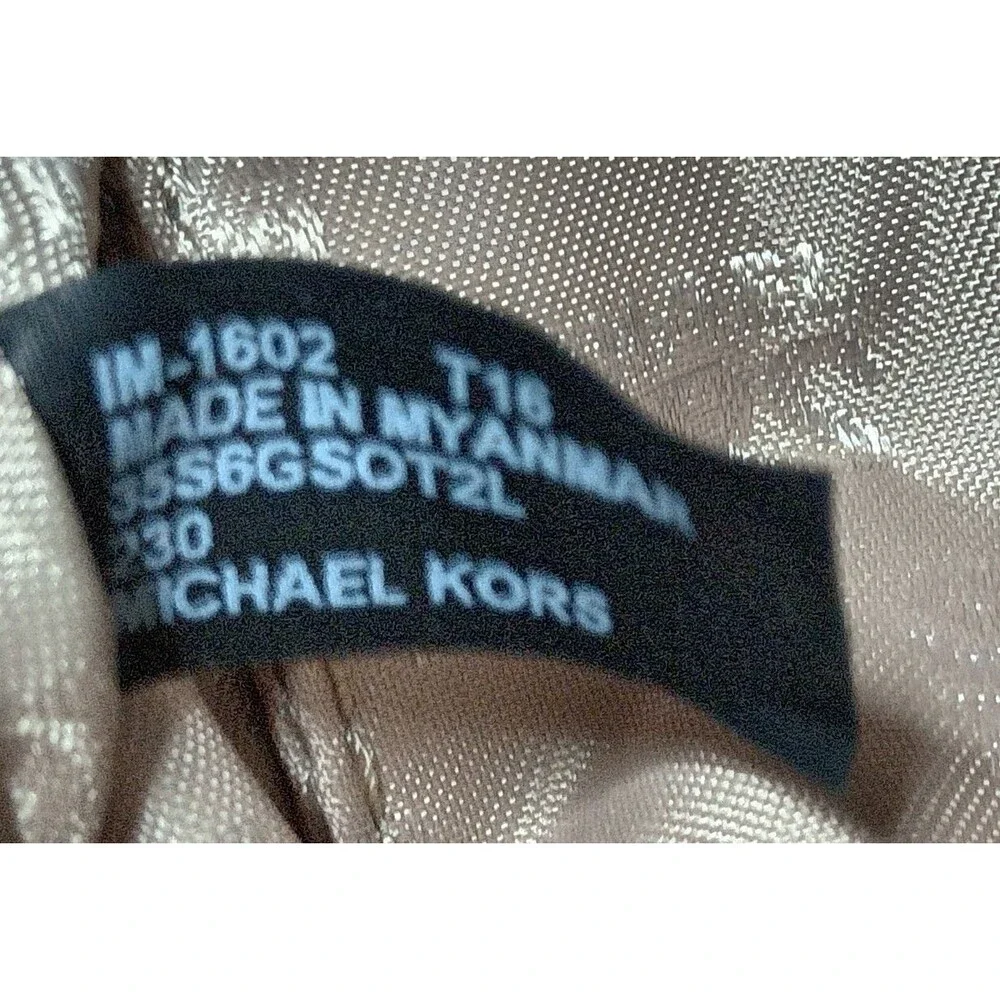 Michael Kors Kellen Ballet Satchel Handbag Medium Saffiano Leather Retail $328
